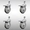 Service Caster 5 Inch SS Gray Polyurethane 1/2 Inch Threaded Stem Caster Set Total Lock Brake SCC-SSTSTTL20S514-PPUB-121315-4 - alternate 1